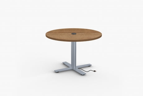 Sienna X Cafe Series Round Laminate Table with Power Management