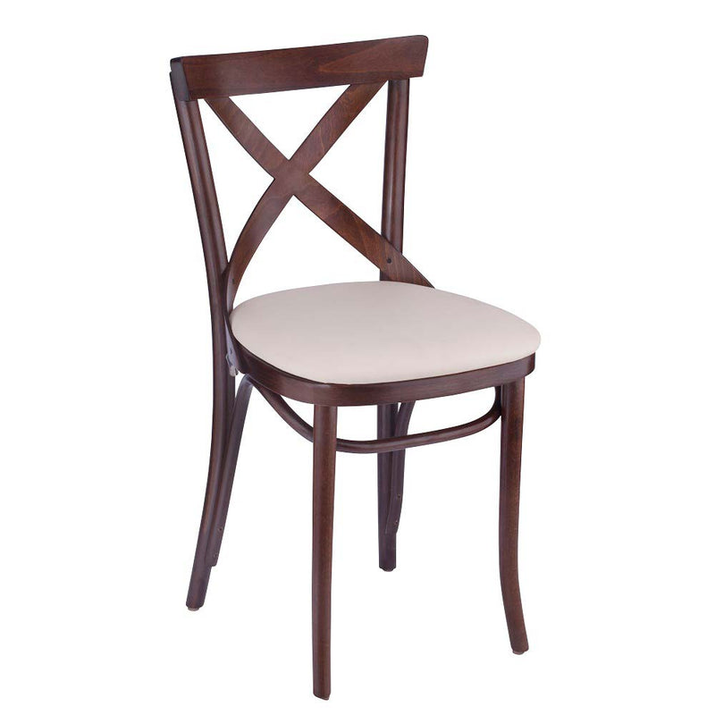 Bent Cross Back Bentwood Side Chair
