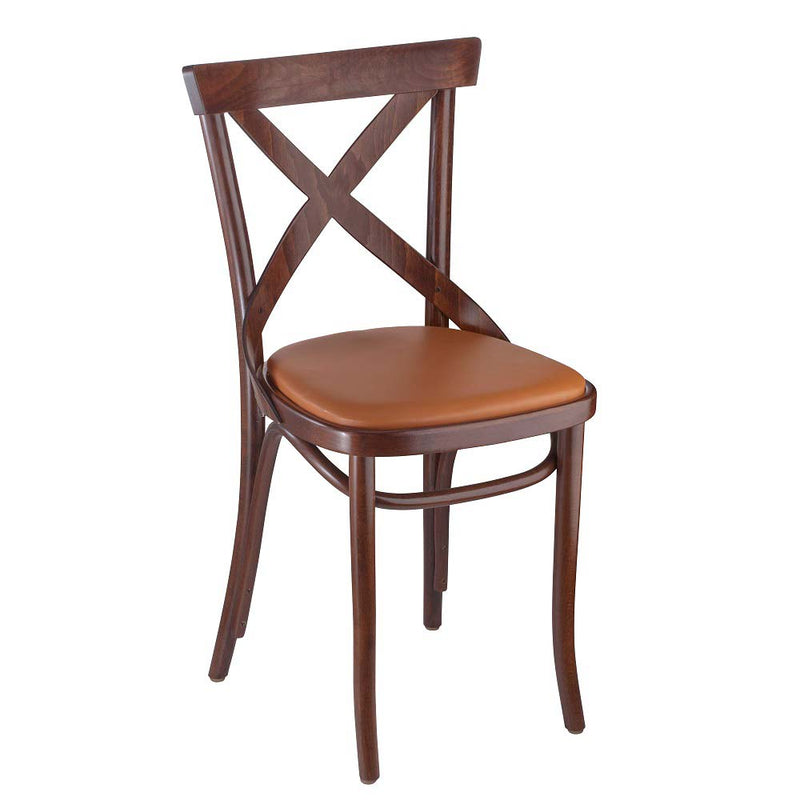 Bent Cross Back Bentwood Side Chair