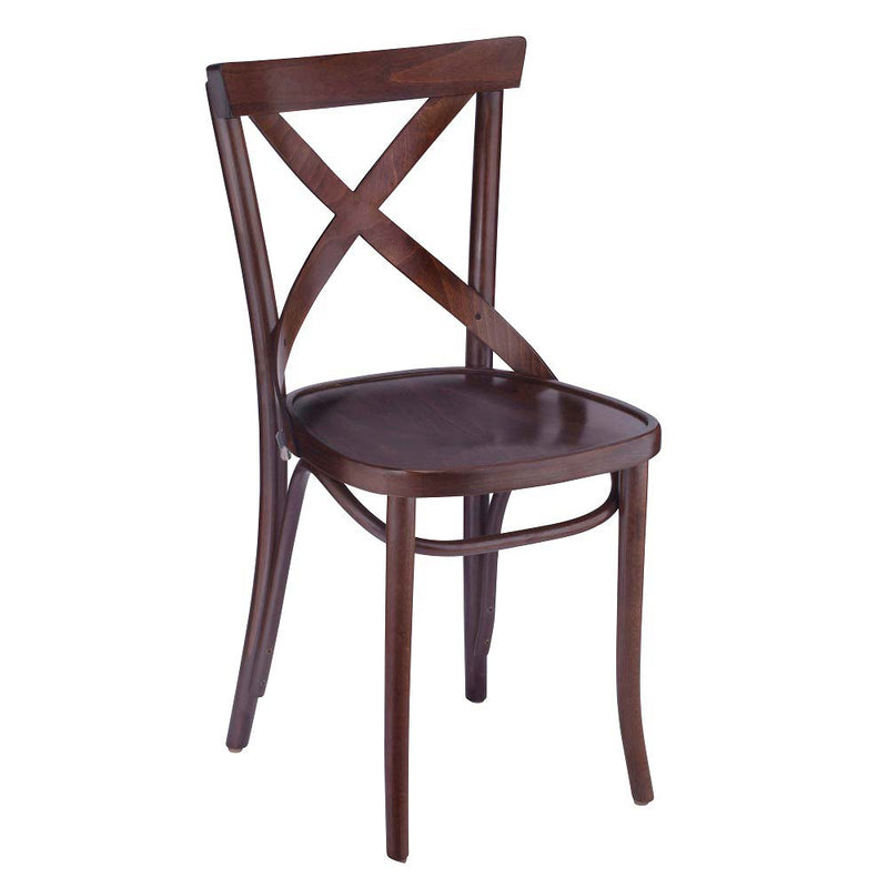 Bent Cross Back Bentwood Side Chair
