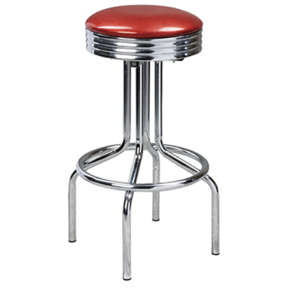 Classic Steel Swivel Stool w/ Footring