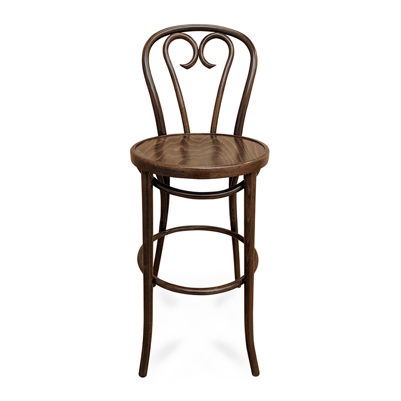 Curlicue Bentwood Barstool