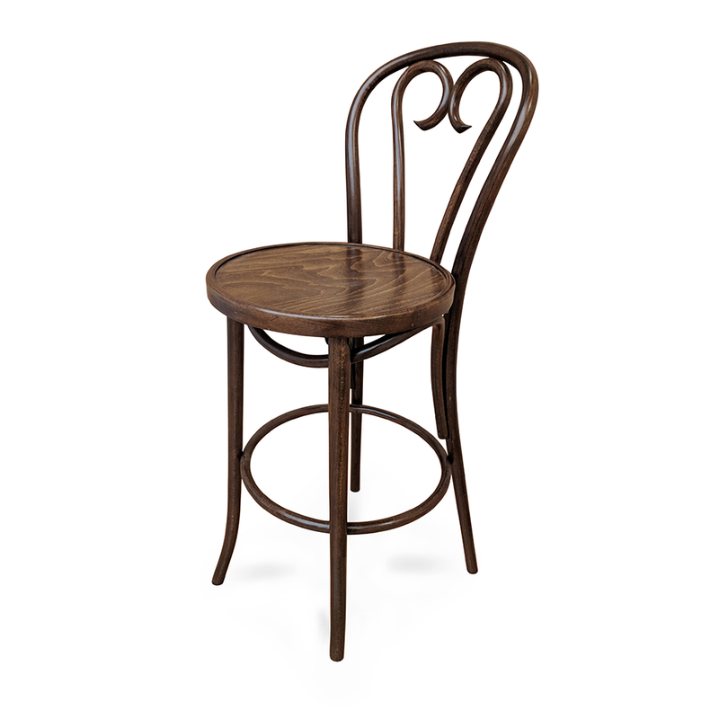Curlicue Bentwood Barstool