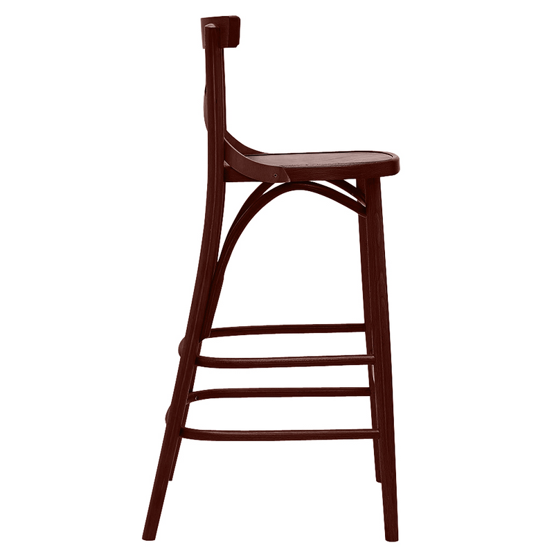 Bent Cross Back Bentwood Barstool