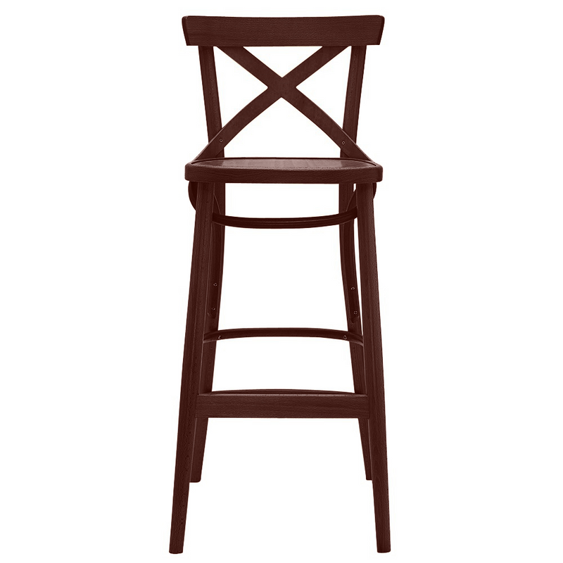 Bent Cross Back Bentwood Barstool