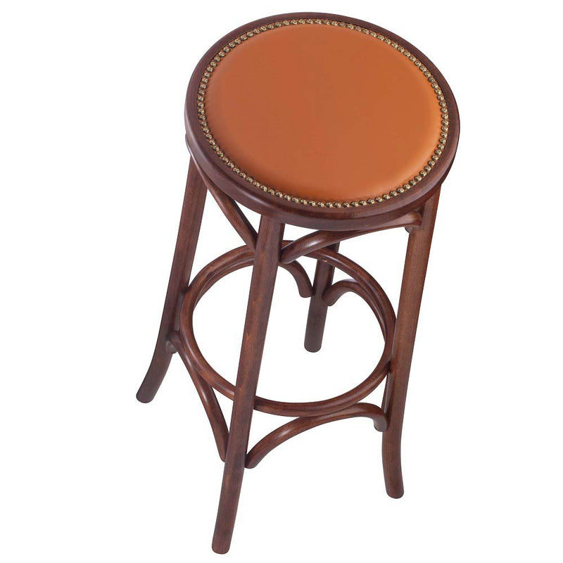 Bent Backless Bentwood Barstool