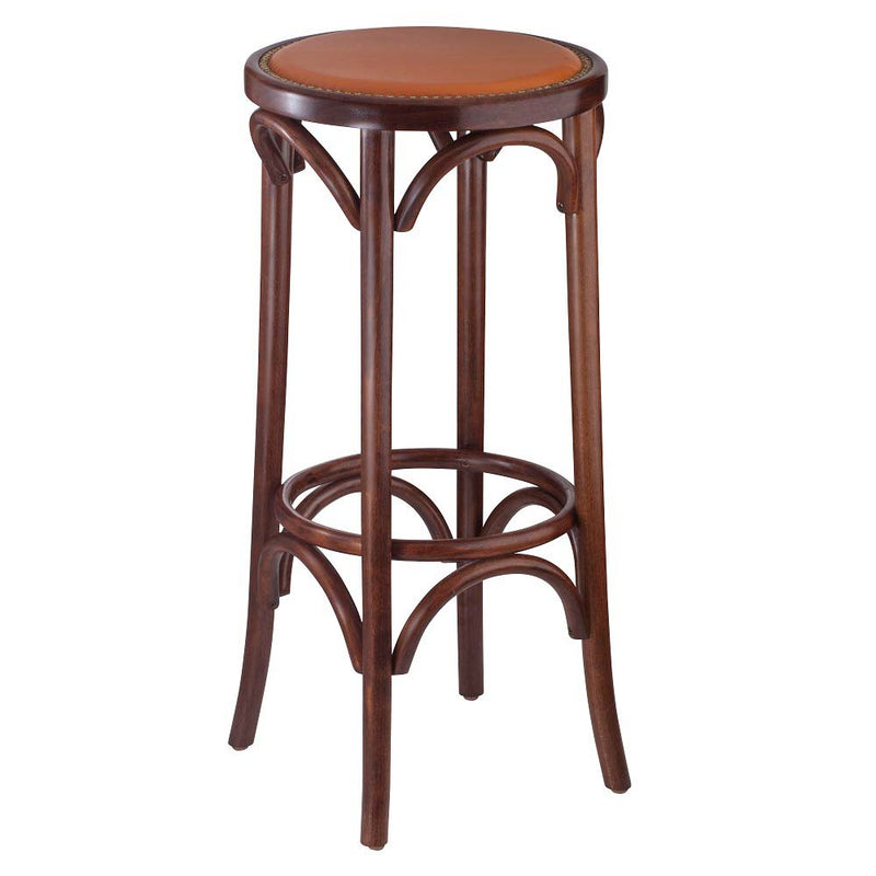 Bent Backless Bentwood Barstool
