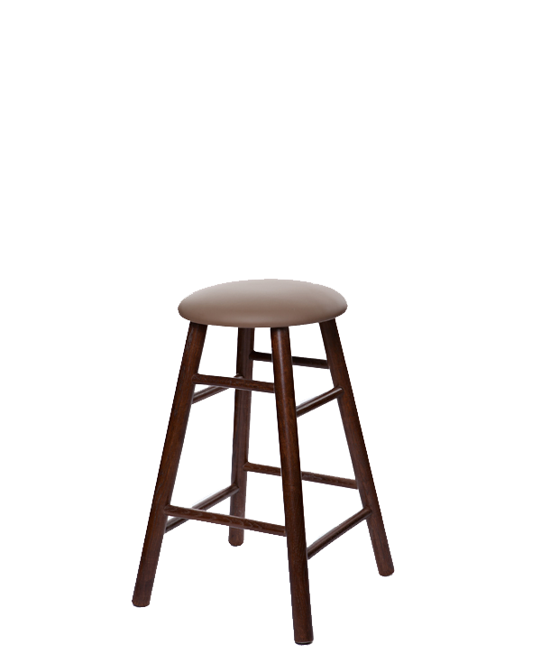 Modern Style Oak Tavern Barstool With Upholstered Seat OD2704US-24"