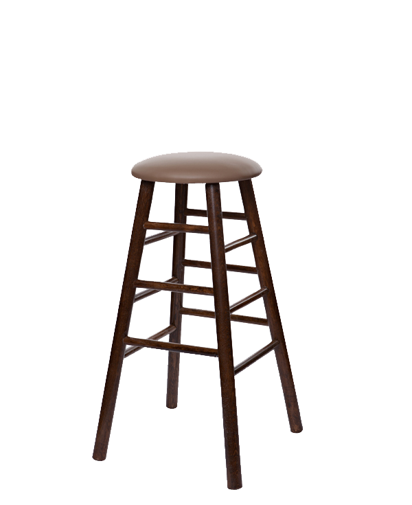 Modern Style Oak Tavern Barstool With Upholstered Seat - OD2704US-30"