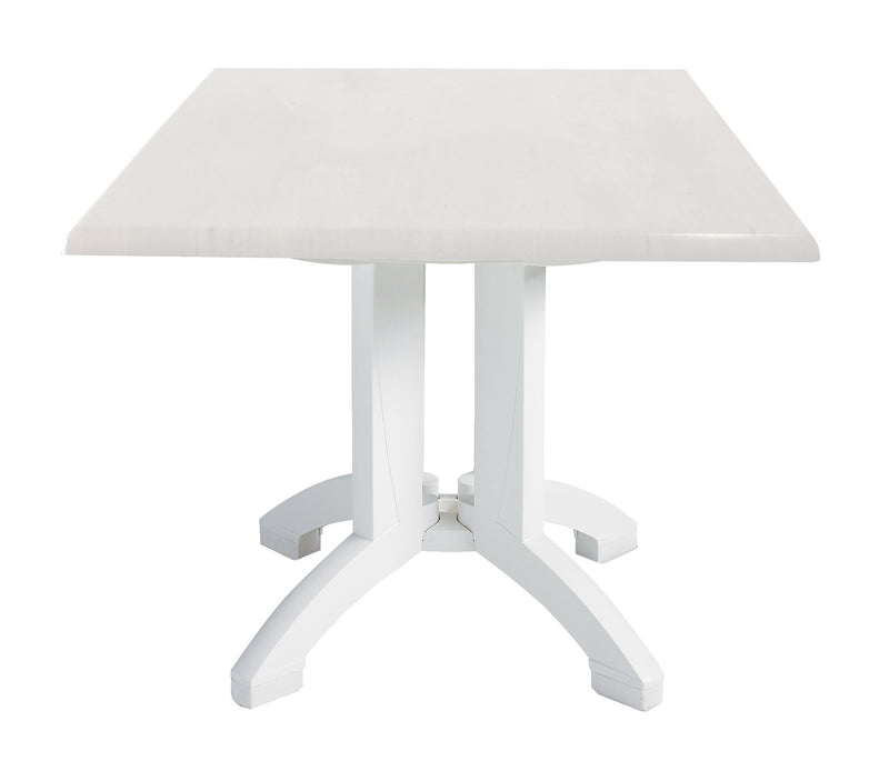 Atlanta Square Outdoor Table w/ 4-Prong Pedestal Base