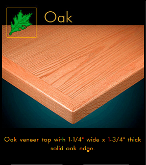 3400 Series Oak Veneer Table Top