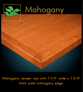 3440 Series Mahogany Veneer Table Top