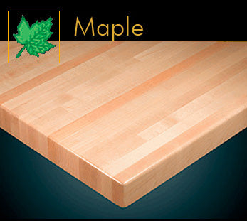 1260 Series Contemporary Maple Butcher Block Table Top