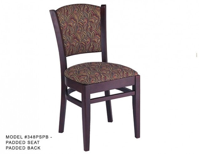 Heavy Duty Fan Back Side Chair, MD348