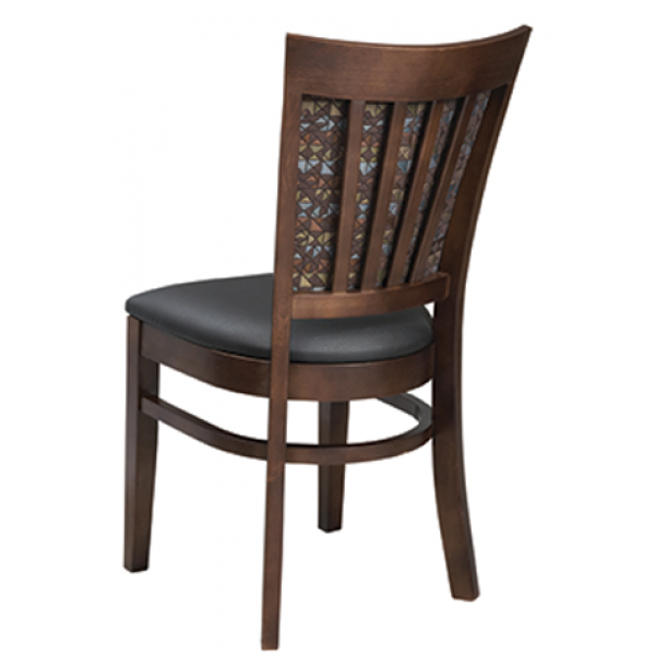 Venice Beechwood Chair with Upholstered Padded Back