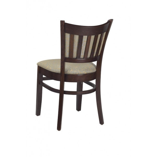Vertical Beechwood Chair with Slat Back