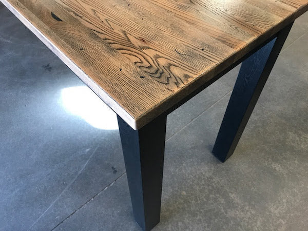 4 Leg Ash Table - Black Cerused 