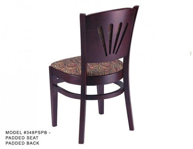 Heavy Duty Fan Back Side Chair, MD348