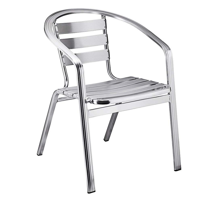 Aluminio Silver Aluminum Armchair