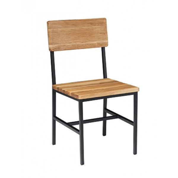 Toledo Reclaimed Wood Side Chair W/ Steel Frame Finish-540