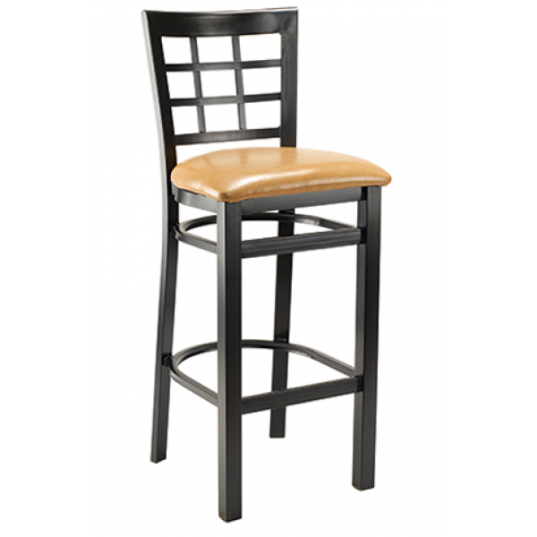 Windsor Steel Barstool w/ Grid Back, GA650