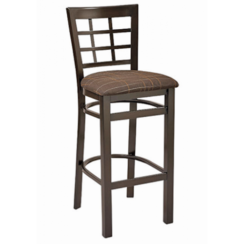 Windsor Steel Barstool w/ Grid Back, GA650