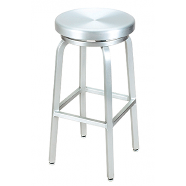 Classic Aluminum Barstool w/ Slat Back