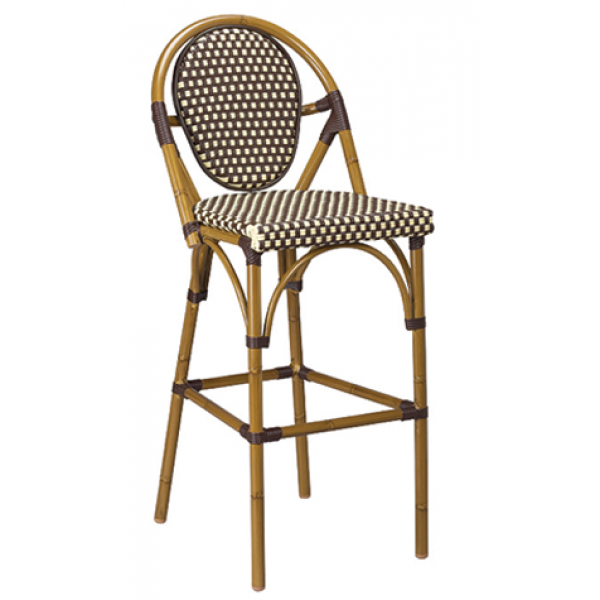Marina Aluminum Barstool w/ Footrest, GA908