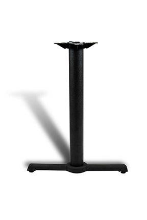 4-prong cast iron, 5" x 20" footprint table end-base