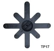 Cross Style (4-Prong) Cast Iron Durable Table Base with Powder Coated Finish  1XJIRFD
