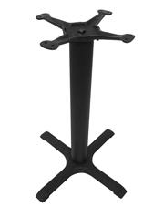 4-prong cast iron, 22" x 22" footprint table base
