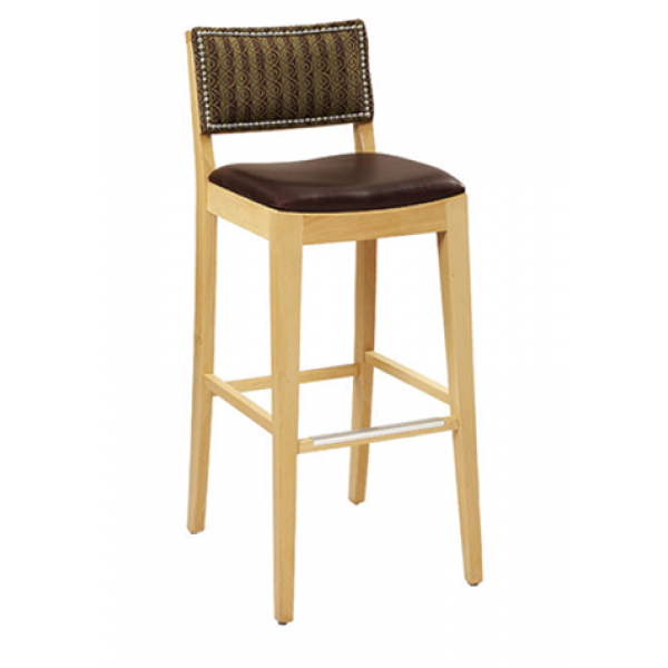 Madison Beechwood Barstool w/ Footrest
