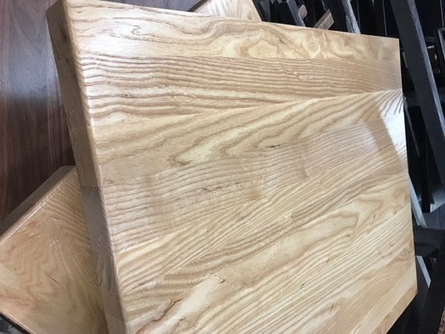 Ash plank w/ natural finish table top