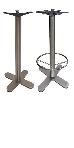 Cross Style (4-Prong) Stainless Steel Table Base 1SXJIRFD