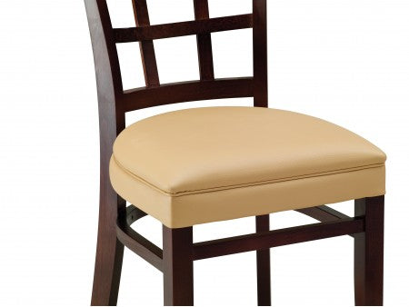 Venice Beechwood Chair with Upholstered Padded Back