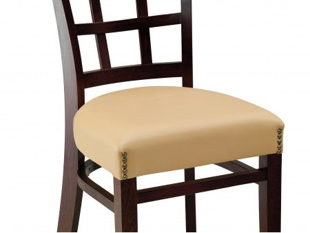 Vertical Beechwood Chair with Slat Back