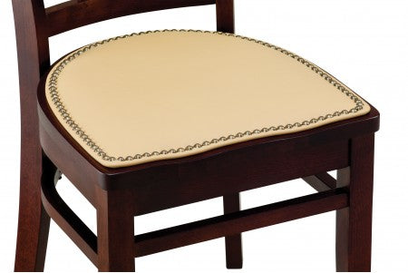 Checker Beechwood Chair with Exposed Grid Back