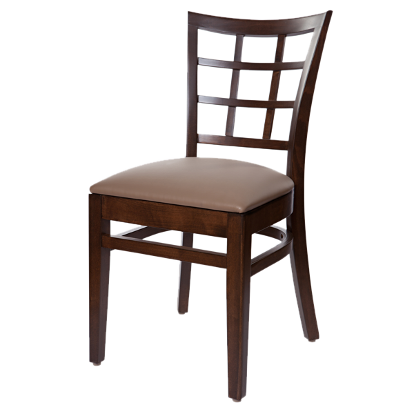 Classic style Lattice Back Cheshire Side Chair With Upholstered Seat OD342US
