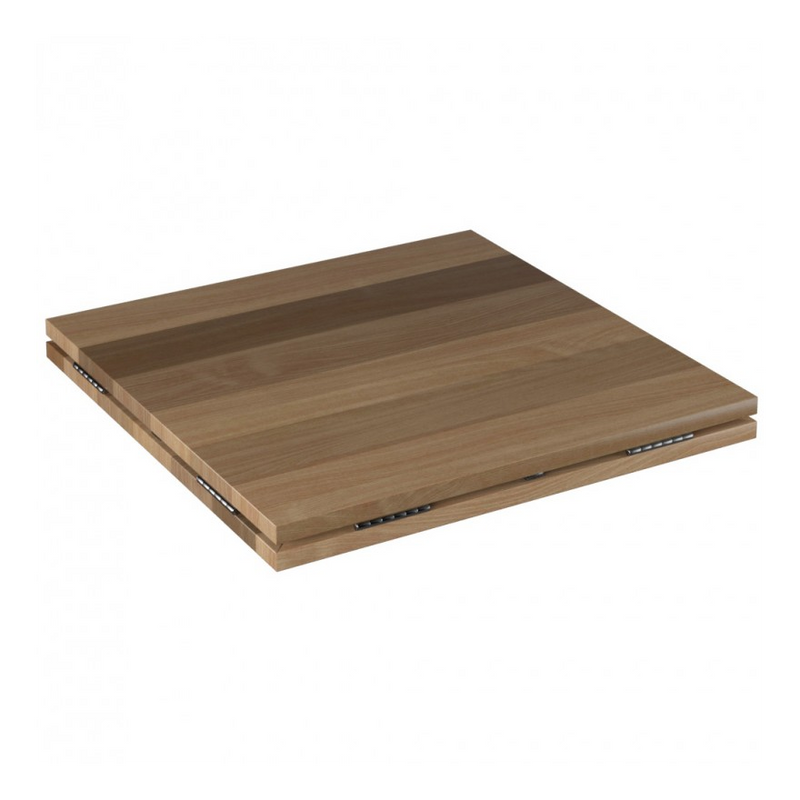 Maple plank wood w/ natural finish drop leaf table top