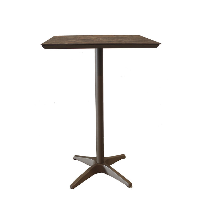 Sunset Bar Height  28" Square Aluminum Outdoor Table