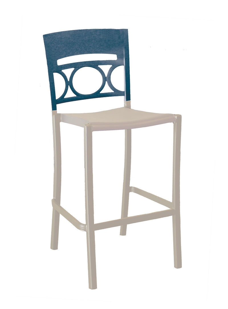 Moon Stacking Barstool w/ Low Backrest