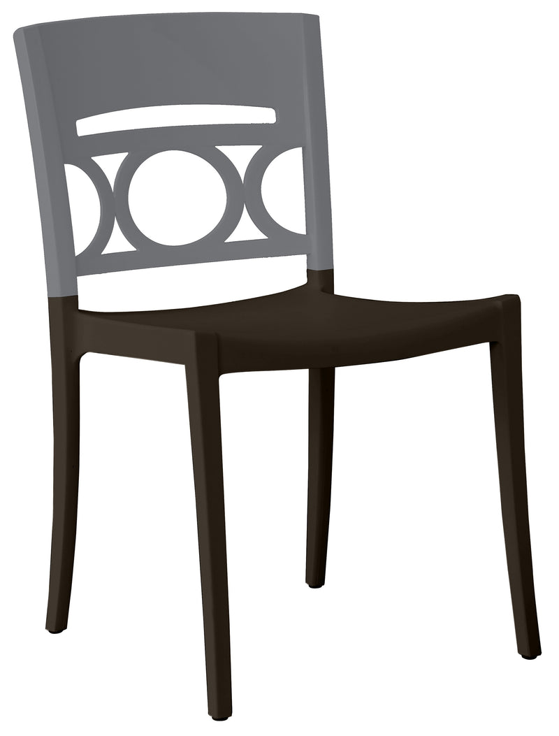 Moon Stacking Sidechair w/ Low Backrest