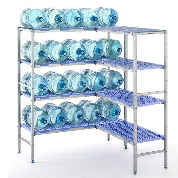 Tournus shelving with sotred bottles
