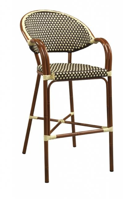GA915RFD Aluminum Bamboo Barstool