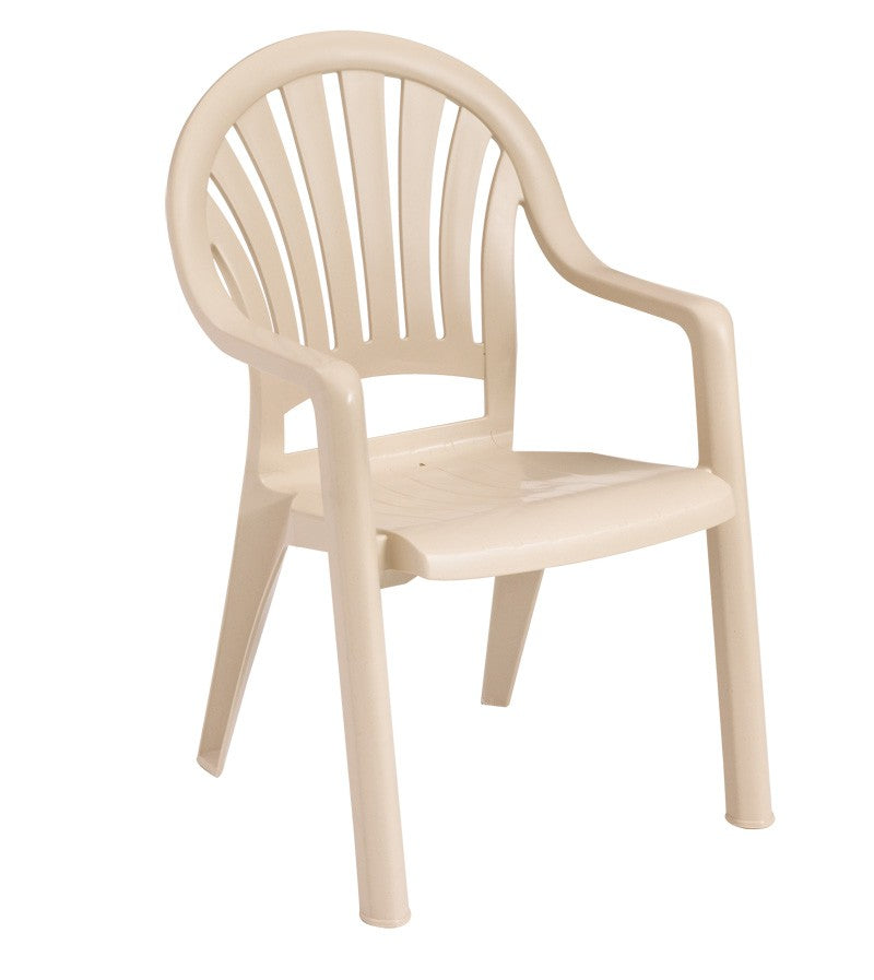 Pacific Fanback Stacking Armchair Sandstone
