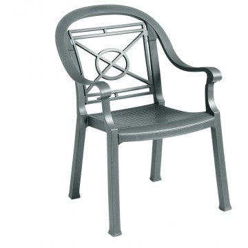 Victoria Classic Stacking Armchair Charcoal