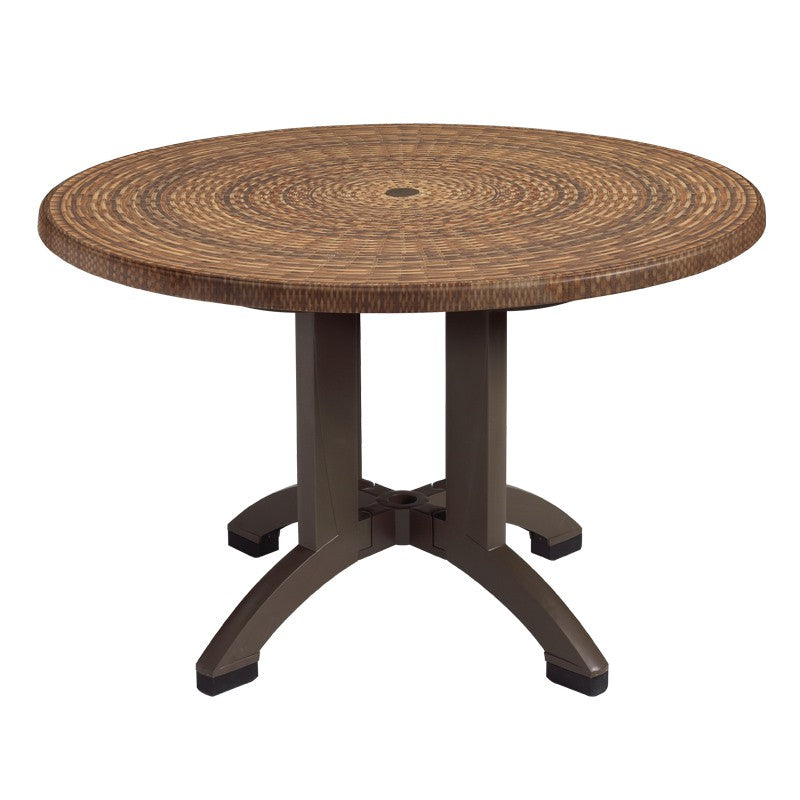 Atlanta 42" Outdoor Round Table w/ 4-Prong Pedestal Base