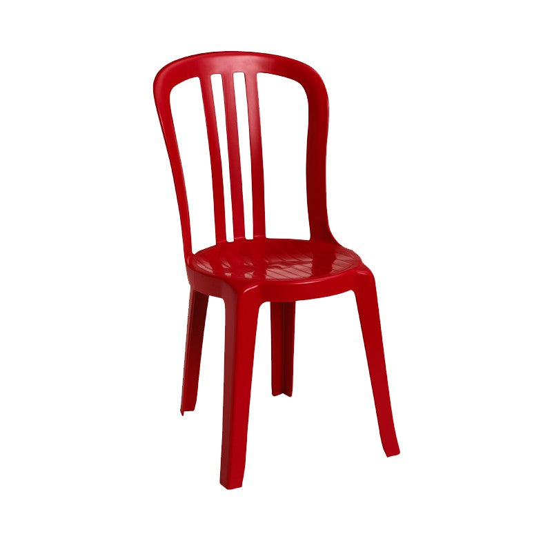 Miami Bistro Stacking Sidechair Red