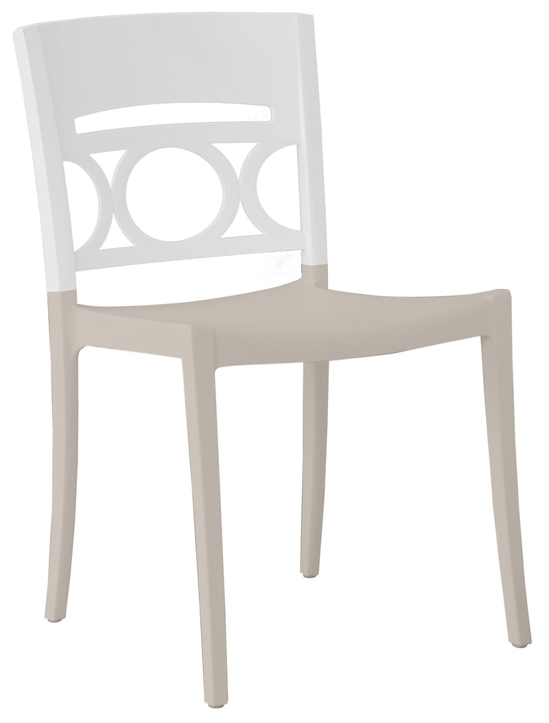 Moon Stacking Sidechair w/ Low Backrest