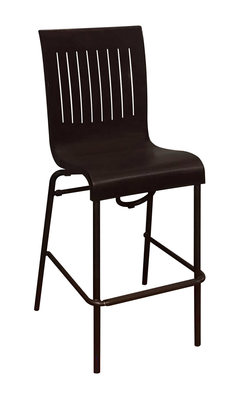 Viva Resin Stacking Barstool w/ Slat Back